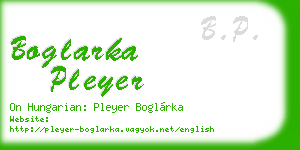 boglarka pleyer business card